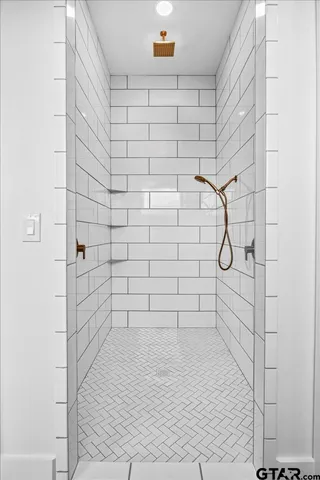 a view of small space with wooden floor