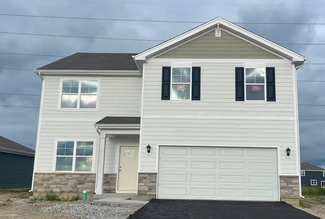 a front view of a house