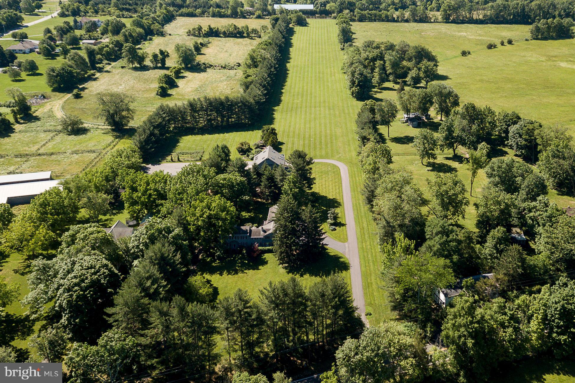 258-260 Wertsville Road Ringoes, NJ 08551 - Photo 26 of 32 Drone shot of property lines