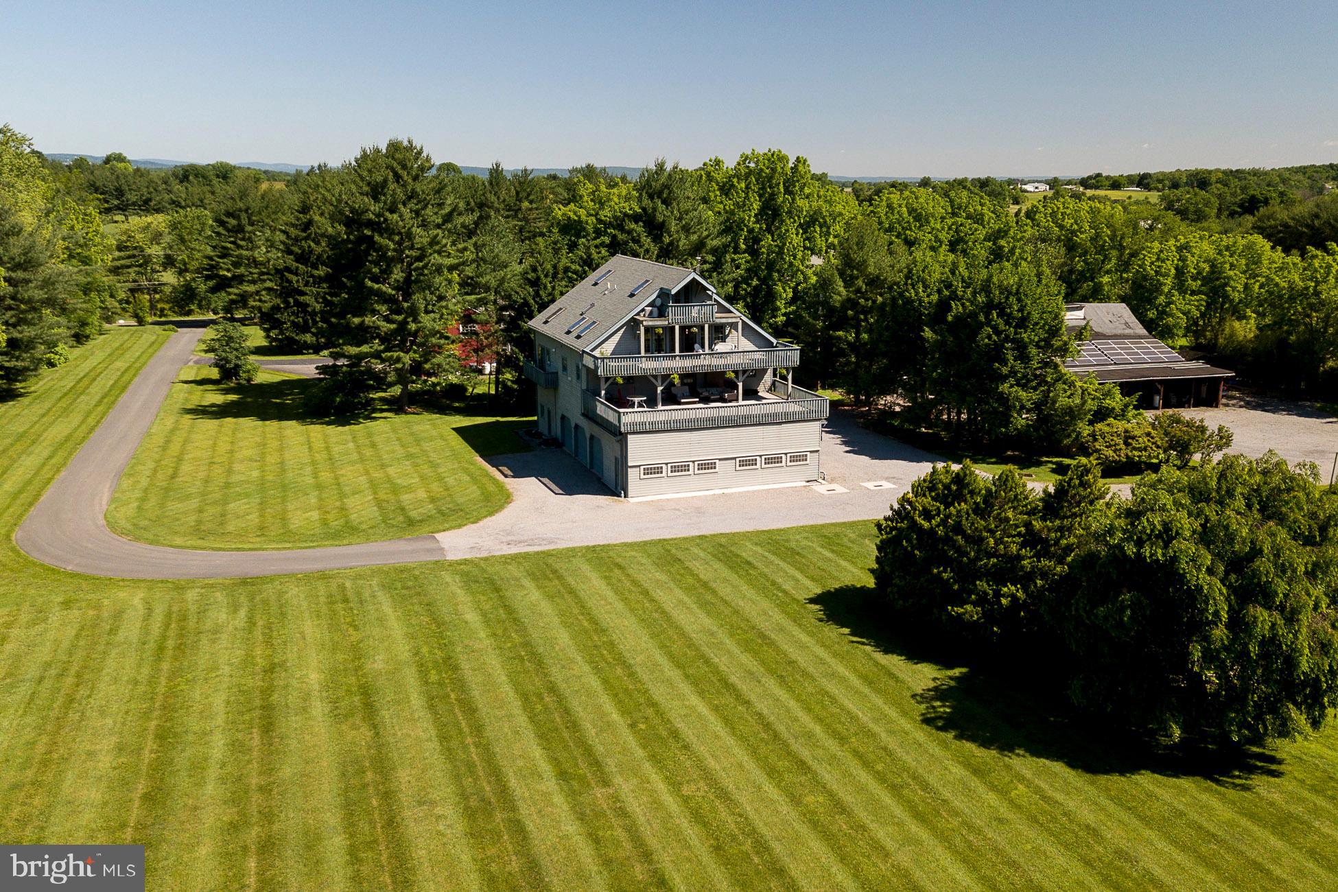 258-260 Wertsville Road Ringoes, NJ 08551 - Photo 27 of 32 Drone shot from the back yard