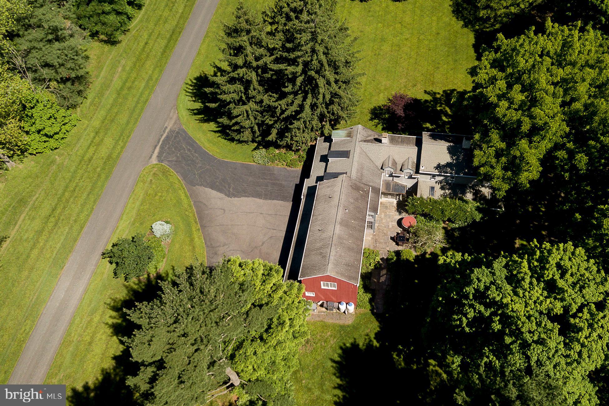 258-260 Wertsville Road Ringoes, NJ 08551 - Photo 30 of 32 drone shot of main house