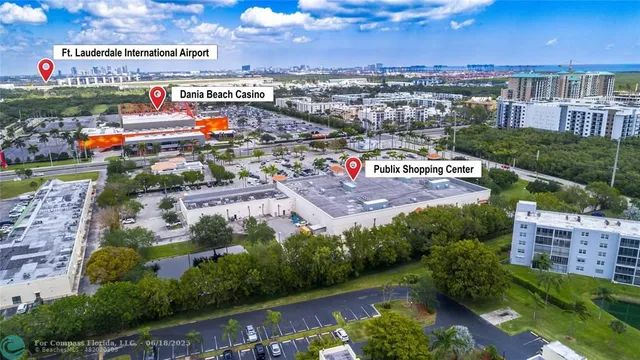 an aerial view of a city