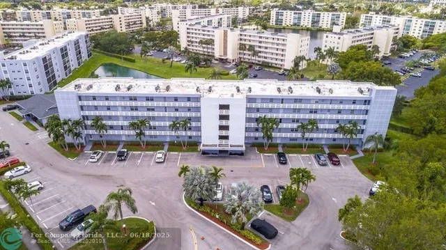 an aerial view of a city