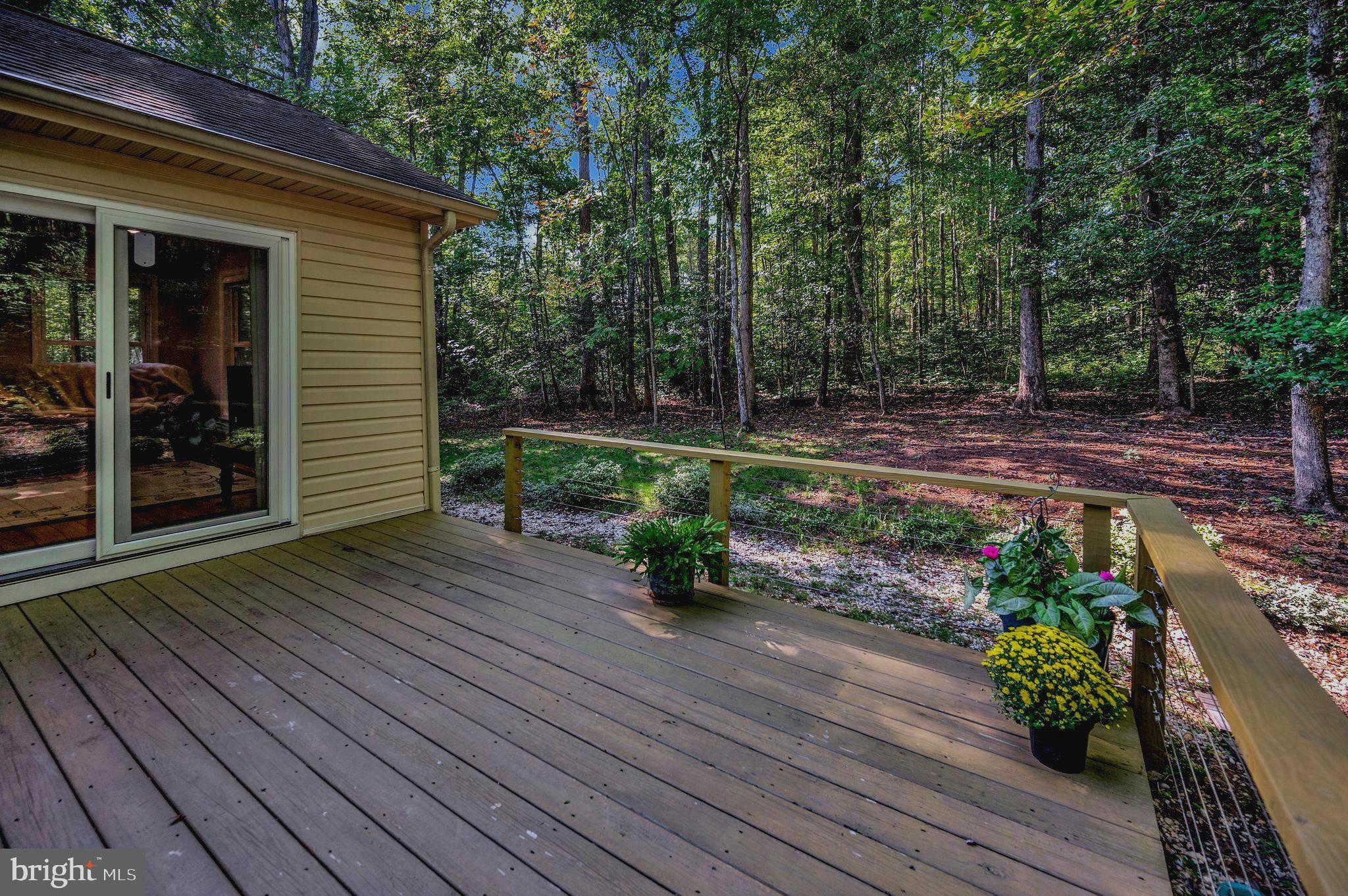216 Battlefield Road Locust Grove, VA 22508 - Photo 38 of 61 Deck looking towards private, wooded lot