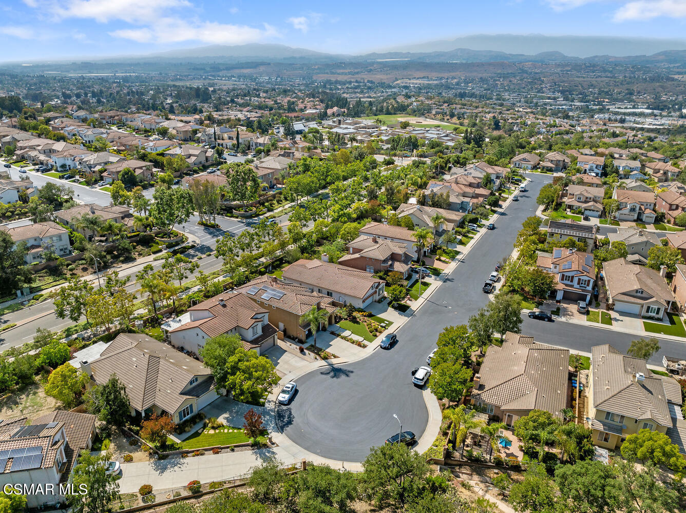 4213 Persimmon Street Moorpark, CA 93021 - Photo 2 of 5 an aerial view of a city with lots of residential buildings