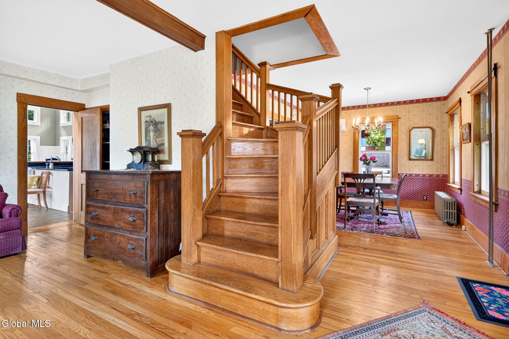 201 Kingsley Road Ballston, NY 12027 - Photo 39 of 66 Oak Staircase
