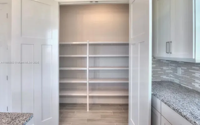 a view of a storage & utility room