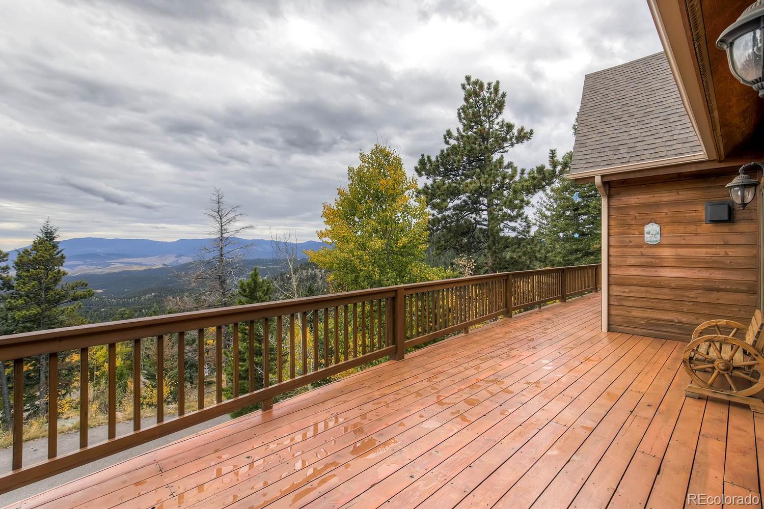 11760 Baca Road Conifer, CO 80433 - Photo 24 of 24 a view of balcony with wooden floor and fence