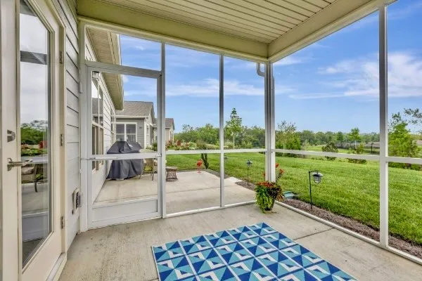 a view of living room with balcony