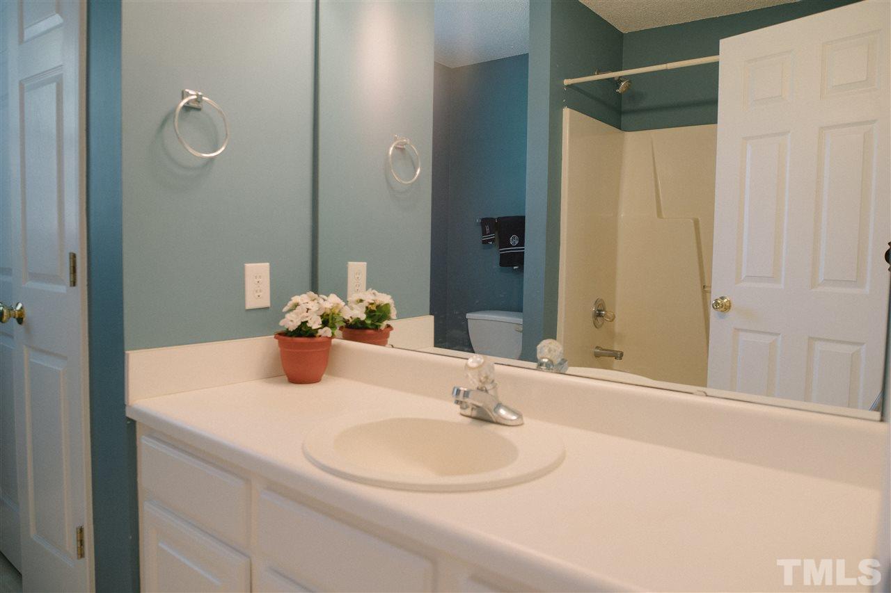 7244 Turner Fish Road Willow Spring, NC 27592 - Photo 11 of 18 a bathroom with a sink and a mirror