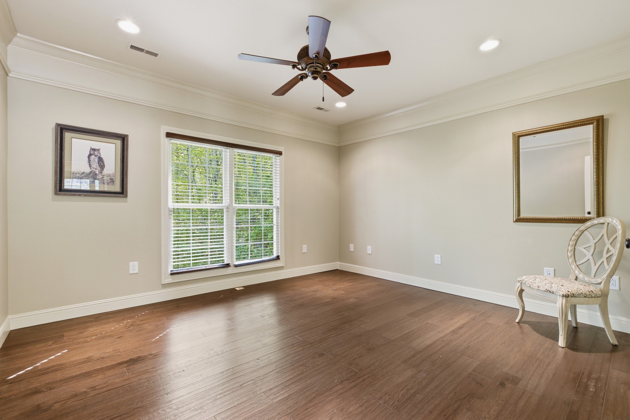 1605 Puryears Bend Road Hartsville, TN 37074 - Photo 35 of 63 a view of an empty room with wooden floor and a window