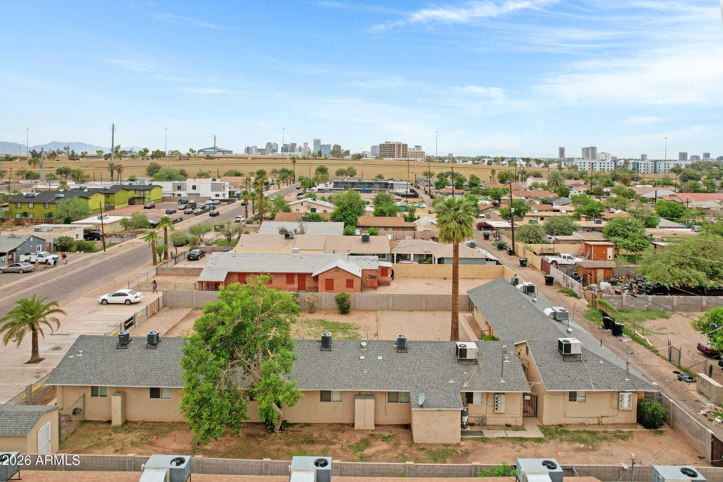 2238 East Taylor Street Phoenix, AZ 85006 - Photo 51 of 57 an aerial view of residential houses with city view