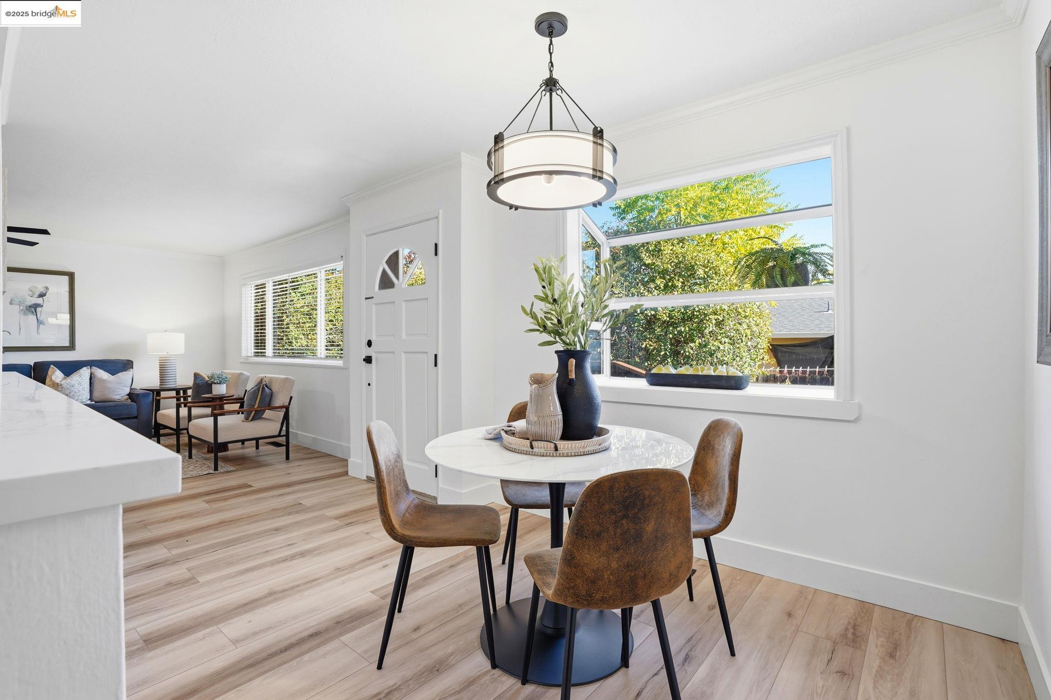168 High Street Pacheco, CA 94553 - Photo 12 of 33 a view of a dining room with furniture window and wooden floor