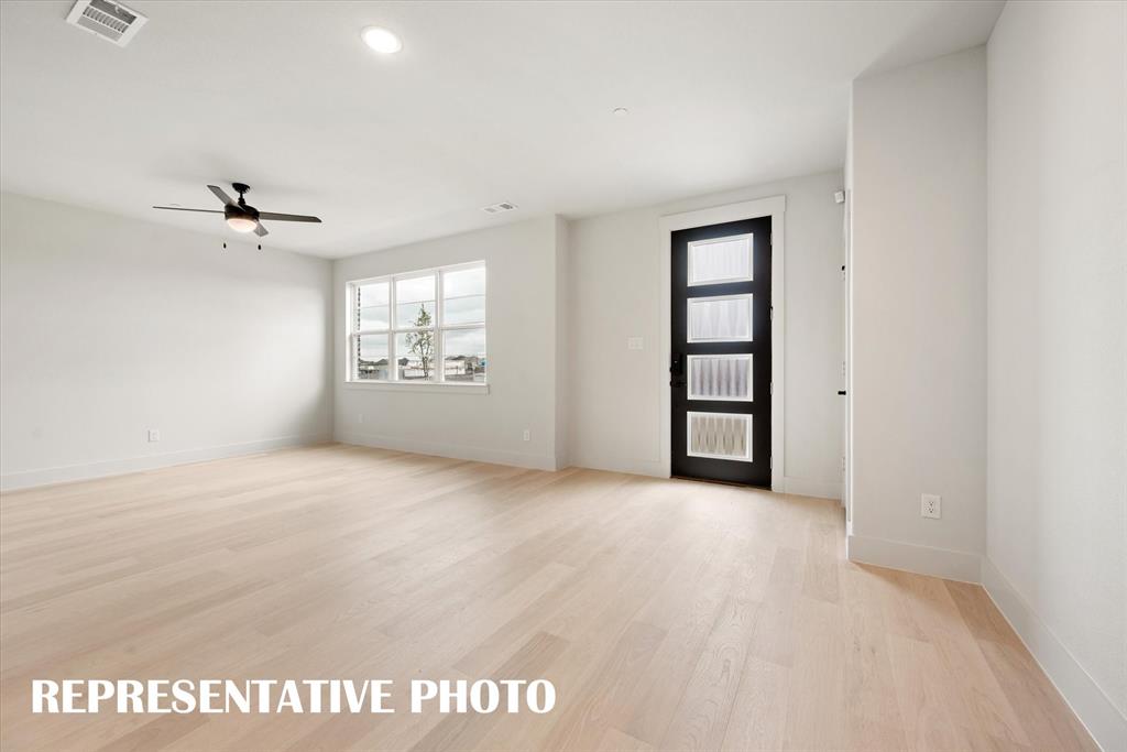 3844 Keya Drive Prosper, TX 75078 - Photo 2 of 15 an empty room with windows and ceiling fan