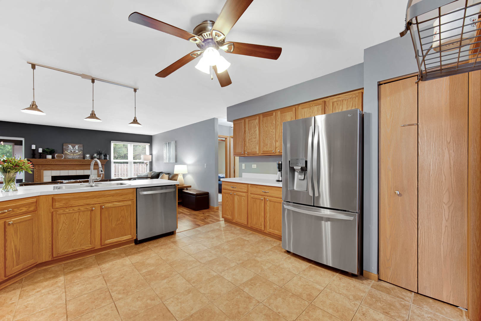 274 Spring Valley Way Round Lake, IL 60073 - Photo 11 of 28 a kitchen with stainless steel appliances granite countertop a refrigerator a sink dishwasher a stove and a refrigerator