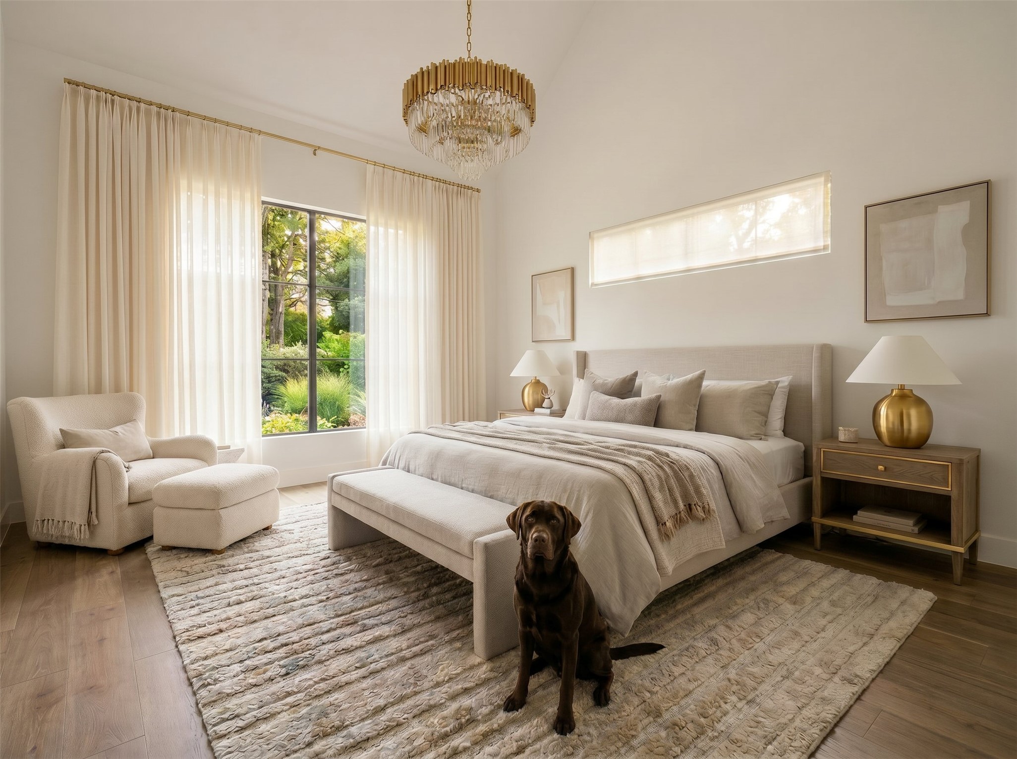 2006 Mountain View Road Austin, TX 78703 - Photo 12 of 13 Natural light filters through ample window space in this serene bedroom retreat.