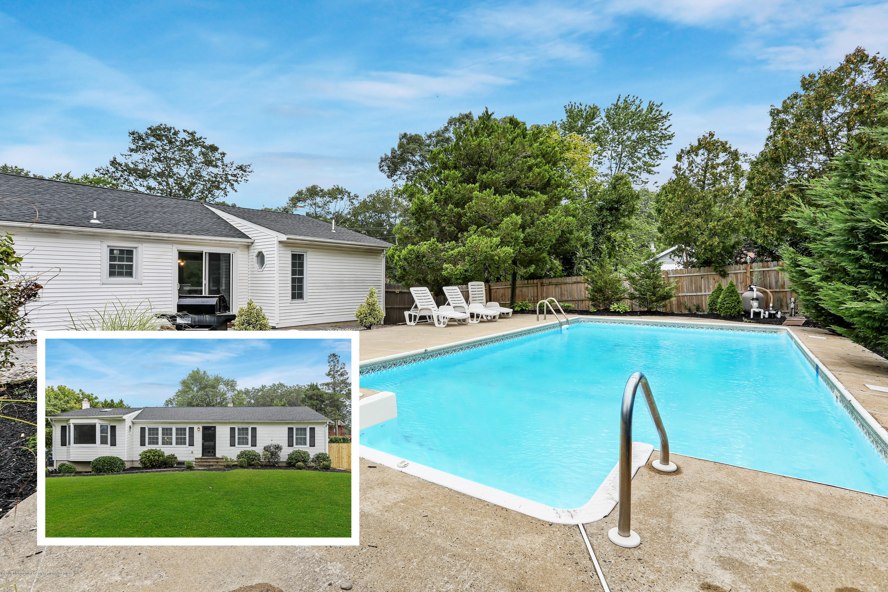 1822 Carmerville Road Wall, NJ 07719 - Photo 24 of 25 a view of a house with a swimming pool