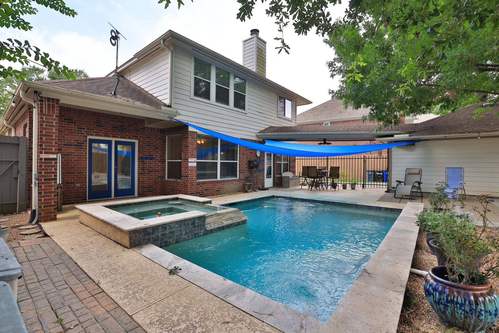 19114 Emory Trail Spring, TX 77388 - Photo 41 of 44 a view of house with swimming pool outdoor seating