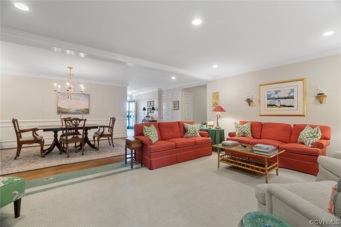 300 North Ridge Road, Unit 70 Henrico, VA 23229 - Photo 17 of 36 a living room with furniture and kitchen view