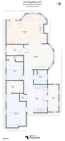 $2,950 | 2414 North Spaulding Avenue, Unit 2F, Chicago, IL 60647