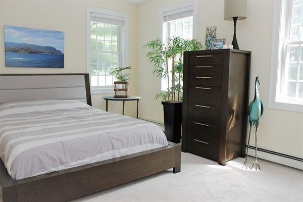 301 Union Street Hanover, MA 02339 - Photo 21 of 30 a bedroom with a bed and a potted plant