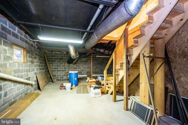 a view of storage and utility room