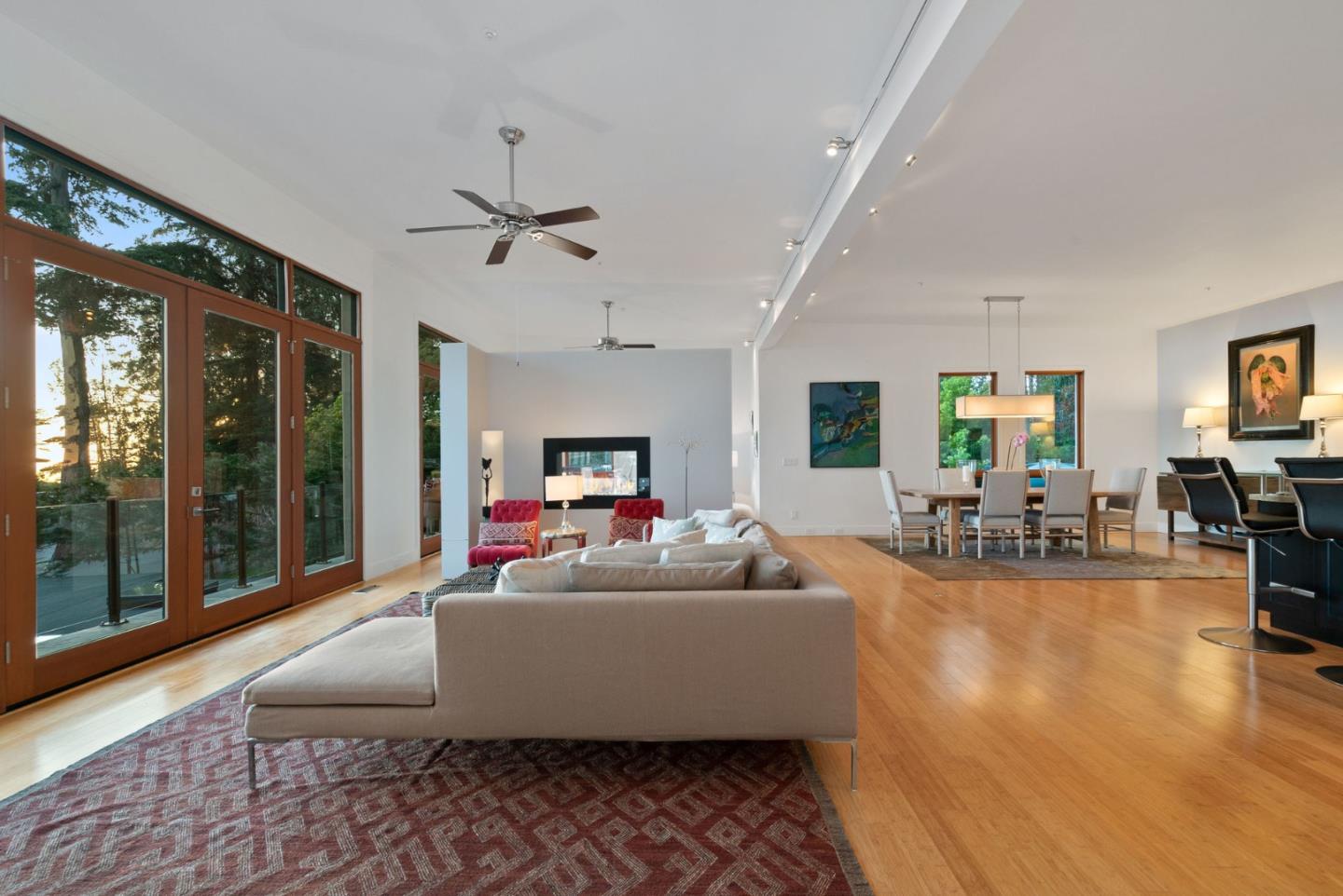116 New Brighton Road Aptos, CA 95003 - Photo 25 of 50 a living room with furniture and a chandelier