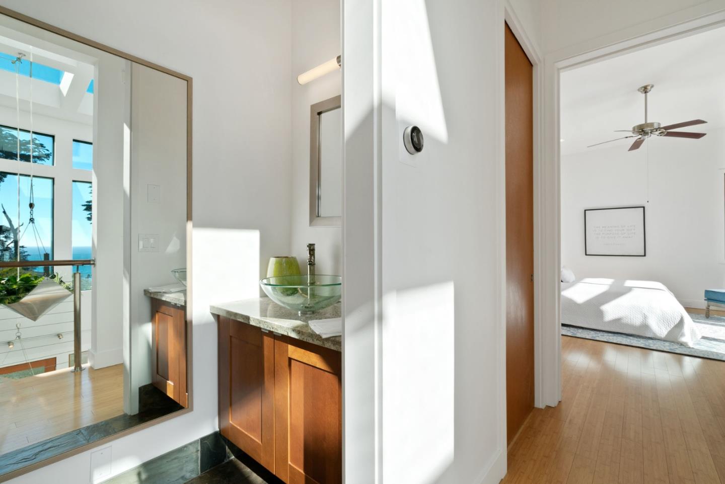 116 New Brighton Road Aptos, CA 95003 - Photo 42 of 50 a hallway with a view of living room