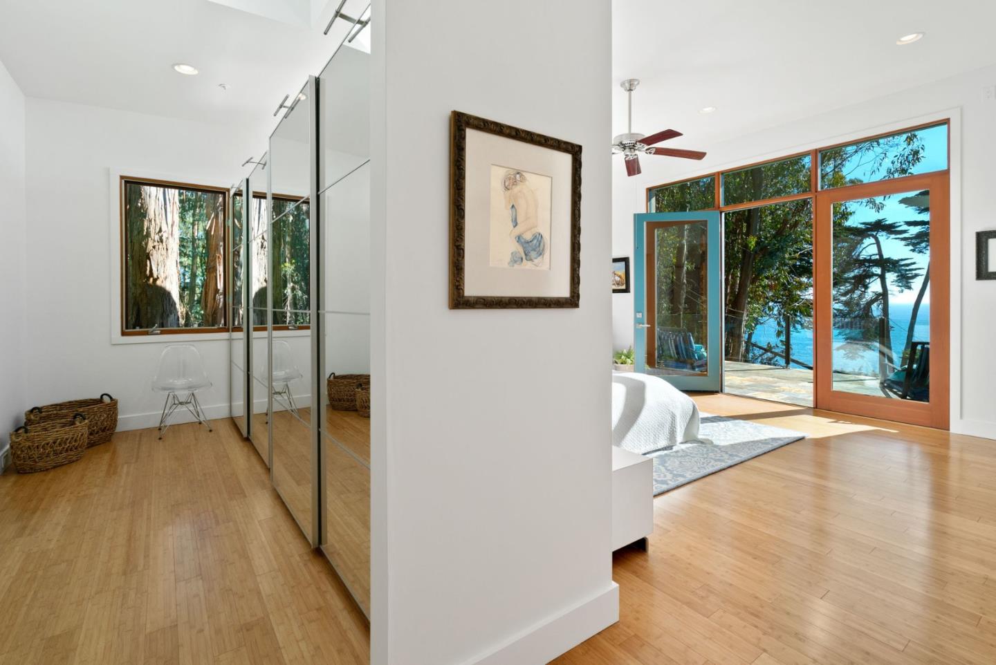 116 New Brighton Road Aptos, CA 95003 - Photo 46 of 50 a bedroom with a bed and a large window