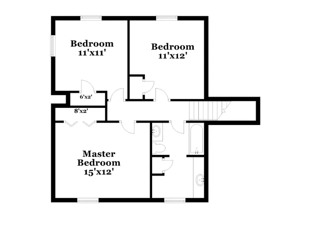 a picture of a bench in a white house