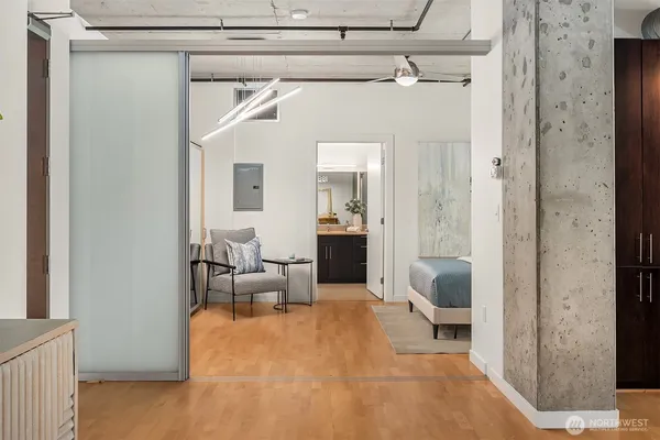 a view of a living room