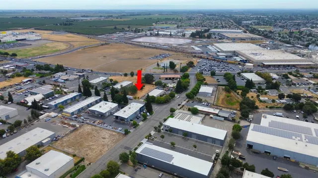 an aerial view of a city with lots of residential buildings