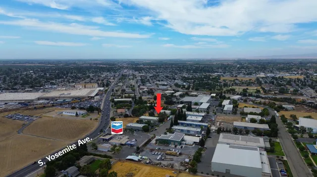 an aerial view of a city