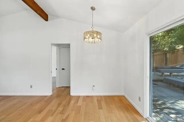 a view of an empty room