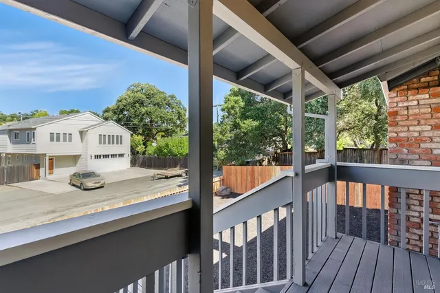 a view of backyard with trees
