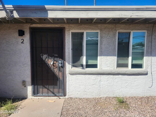 a front view of a house