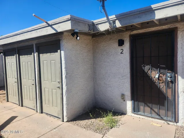 a front view of a house