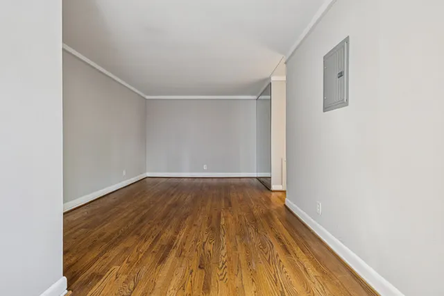 a view of wooden floor in a room