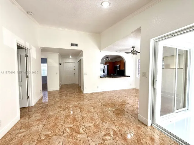 a view of an empty room