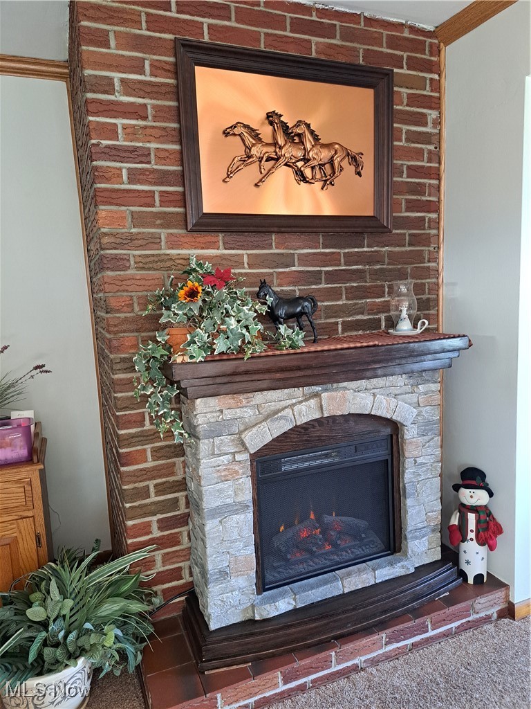 2781 Bloomfield Road Cambridge, OH 43725 - Photo 18 of 50 Details featuring a large fireplace