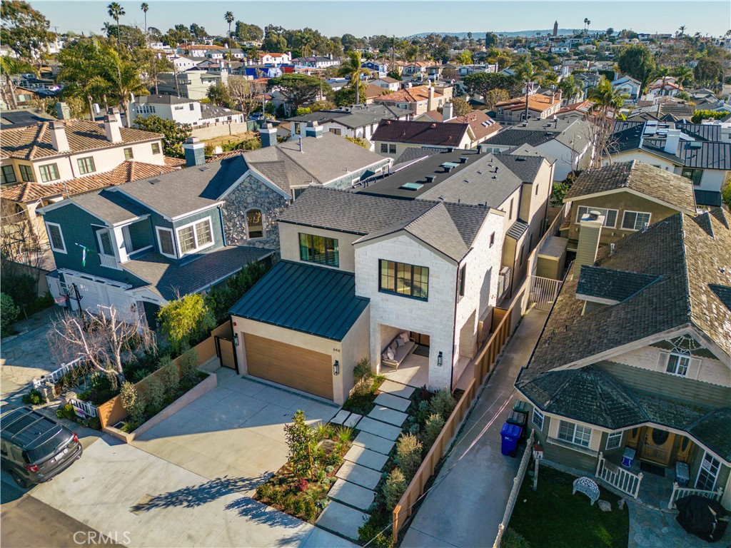 644 29th Street Manhattan Beach, CA 90266 - Photo 39 of 41 an aerial view of a house with a ocean view