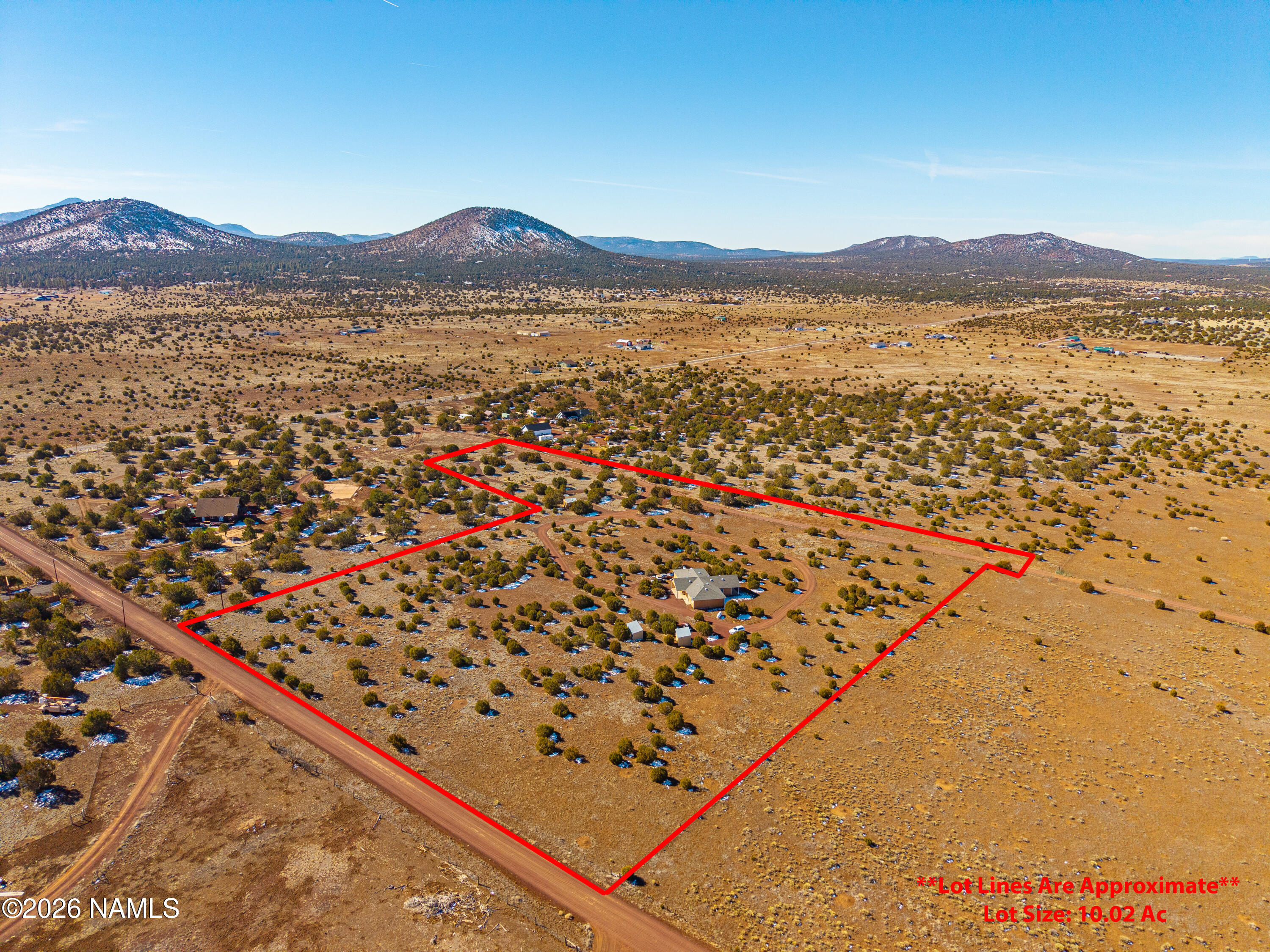 8187 Cassity Trail Williams, AZ 86046 - Photo 38 of 49 Drone View W/ Lot Lines