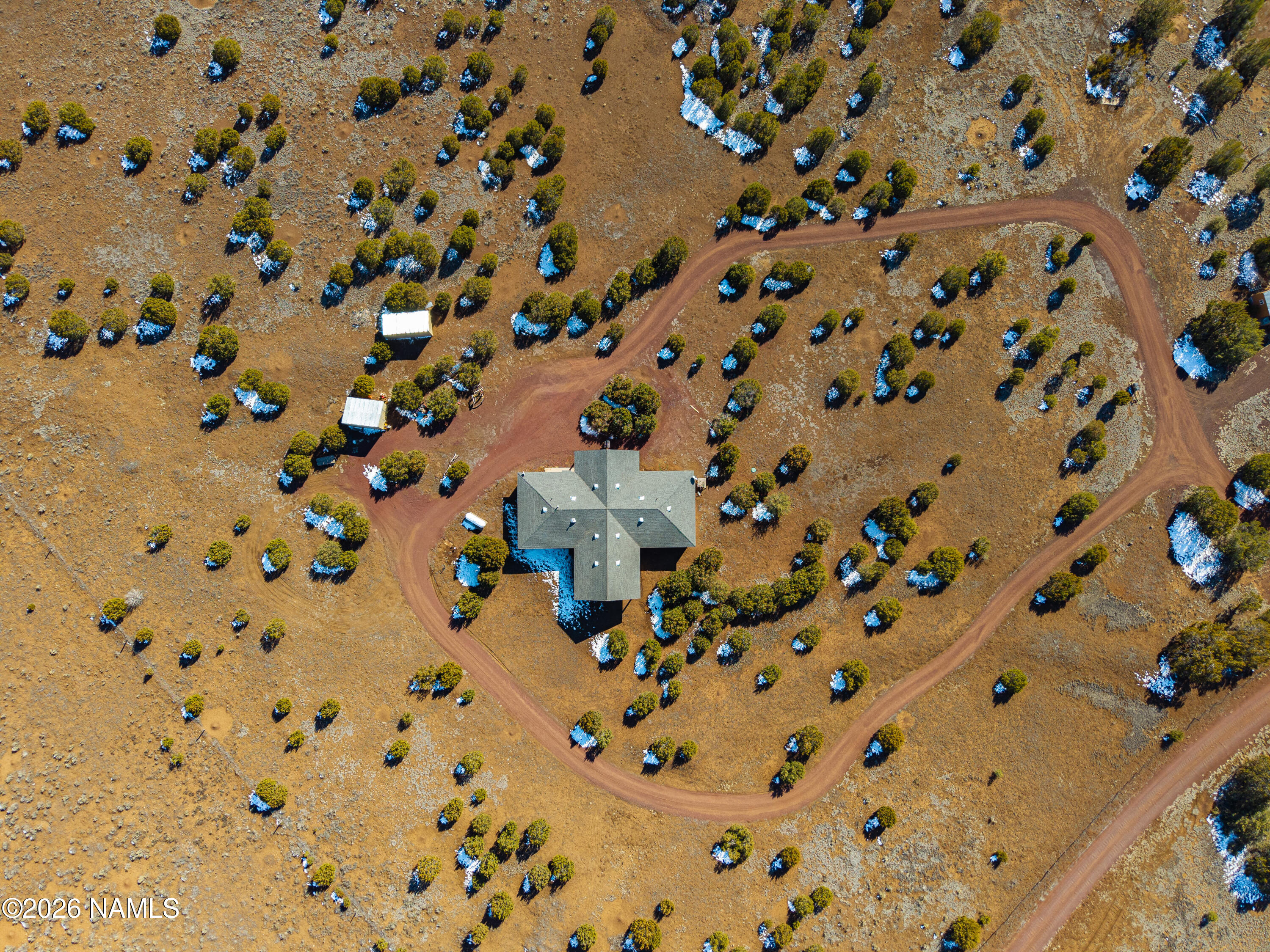 8187 Cassity Trail Williams, AZ 86046 - Photo 48 of 49 Drone View Overhead