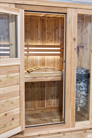 283 North 500 West Mapleton, UT 84664 - Photo 79 of 102 Sauna featuring wooden walls.