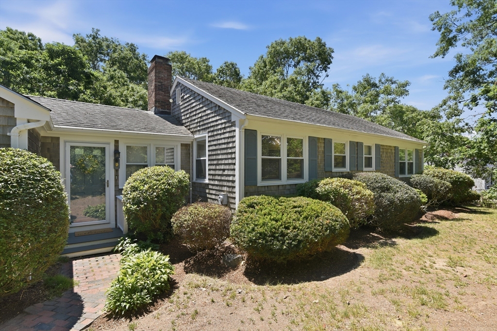 8 Emerald Way Sandwich, MA 02644 - Photo 3 of 36 a view of a backyard with a garden and plants