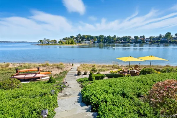 a view of a lake from a balcony