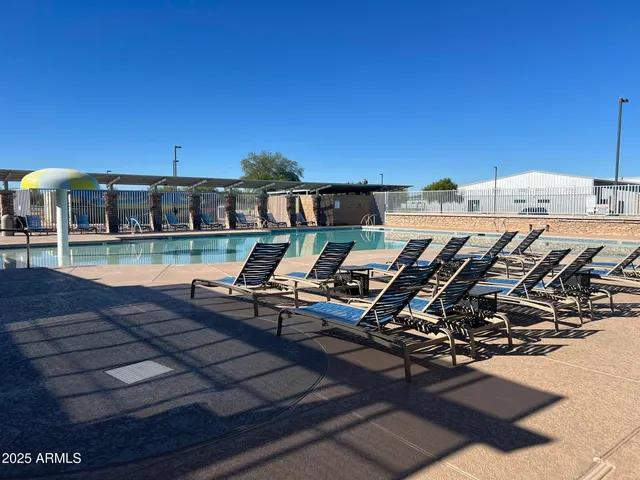 a view of a terrace with chairs