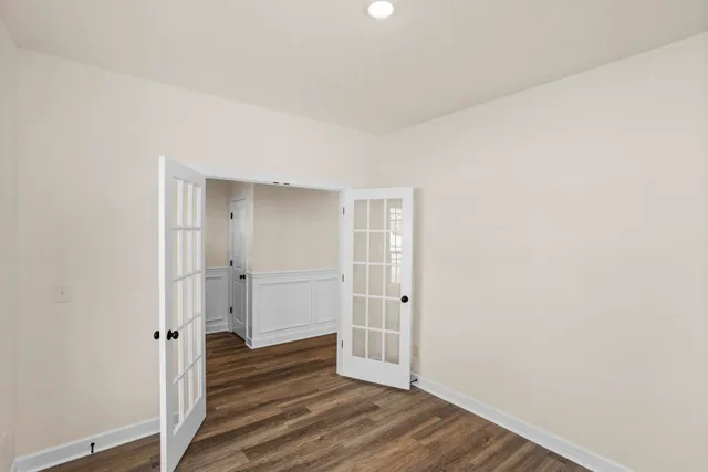 a view of wooden floor