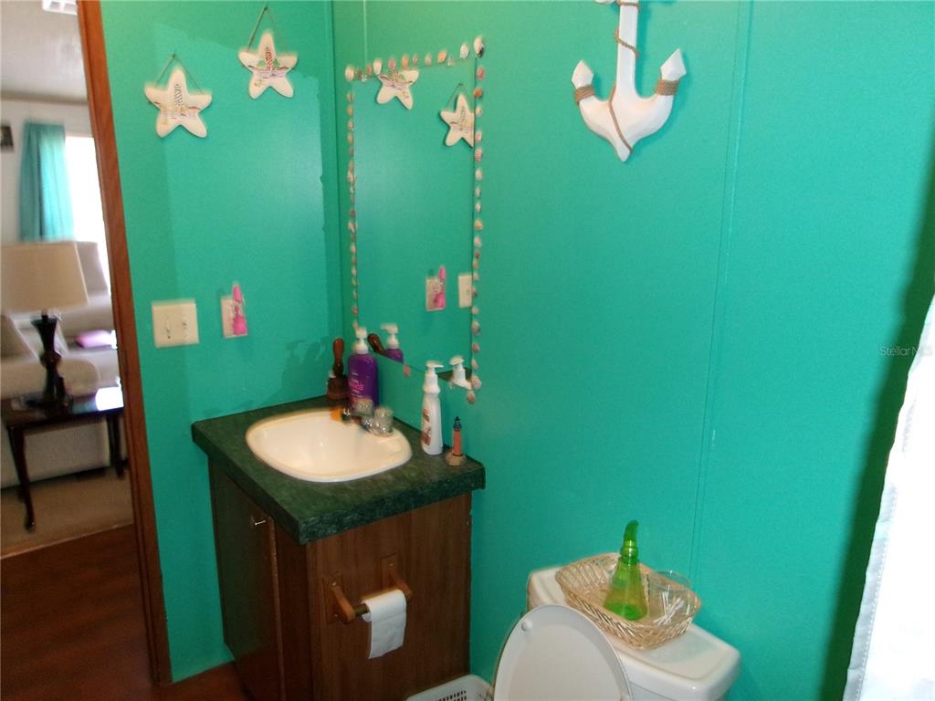 12525 Southeast 83rd Terrace Belleview, FL 34420 - Photo 44 of 47 a bathroom with a sink vanity and toilet