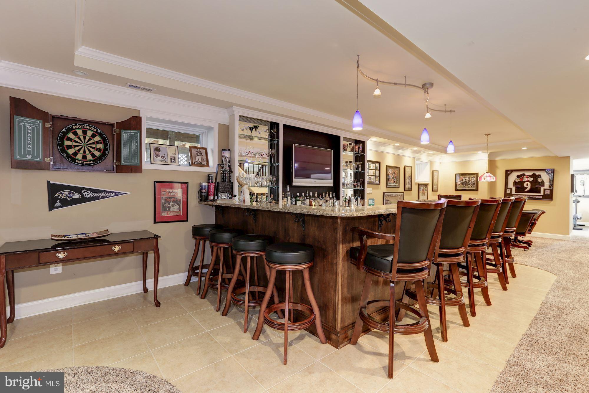 1705 Sinclair Road Gambrills, MD 21054 - Photo 54 of 82 Restaurant worthy granite topped bar w/ ice maker